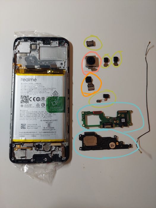 Oryginalne części zamienne do telefonu realme 8 pro
