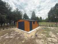 Garaż Blaszany Drewnopodobny 5x6 domek ogrodowy hala wiata 7x6 7x7 4x6
