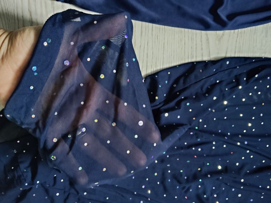 Granatowa wieczorowa sukienka M