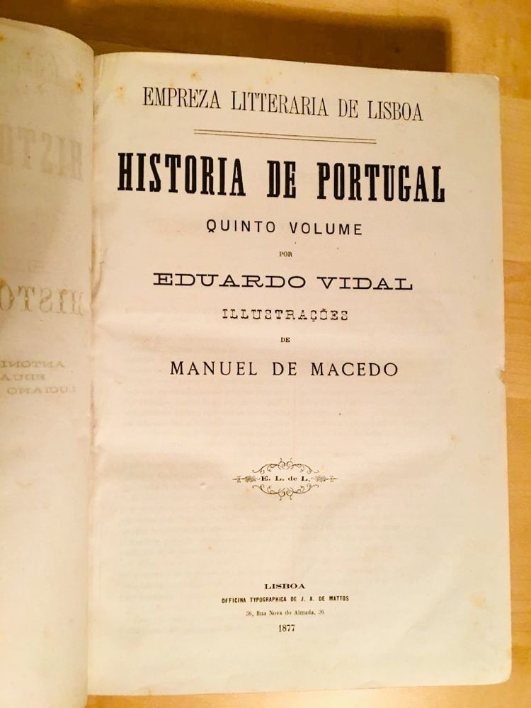 ANTÓNIO ENNES e outros - História de Portugal, 6 vols. RARO