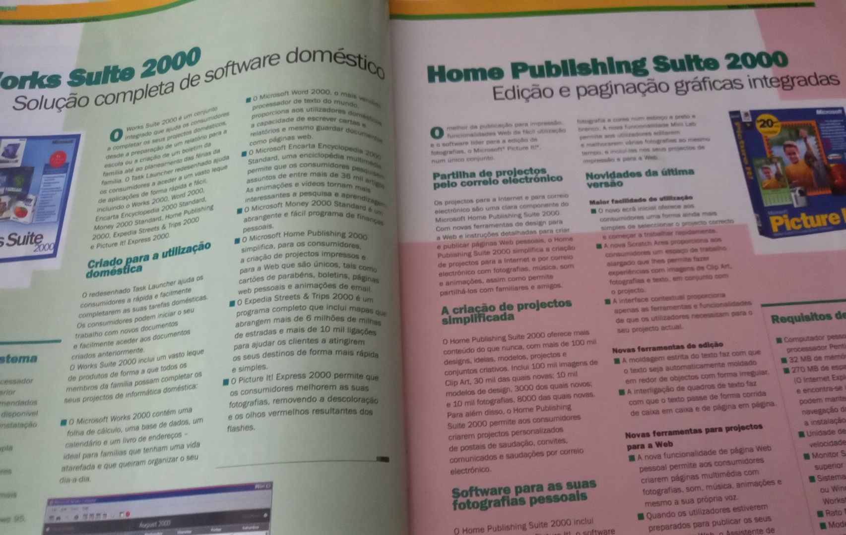 Microsoft magazine n°31 novidades Flight simulator 2000 e outras