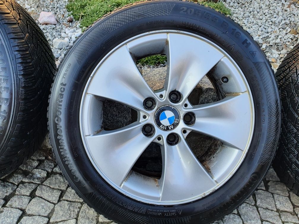 Oryginalne koła felgi zimowe styling 155 BMW E90 E87 205/55 R16