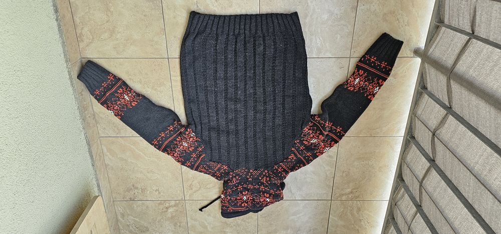 Sweter norweski męski CARISMA z golfem rozmiar L wymiary na zdjęcia