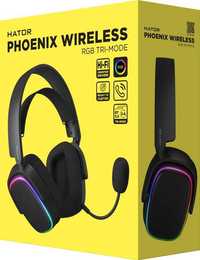 Навушники Hator Phoenix Wireless RGB Tri-mode Black