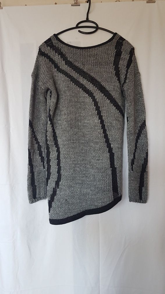 Witchery nowy sweter alpaka wełna wool asymetryczny vintage retro