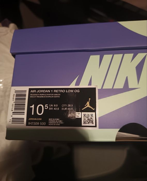 Zion Williamson x Air Jordan 1 Low OG IH2309-500 Оригінал Voodoo