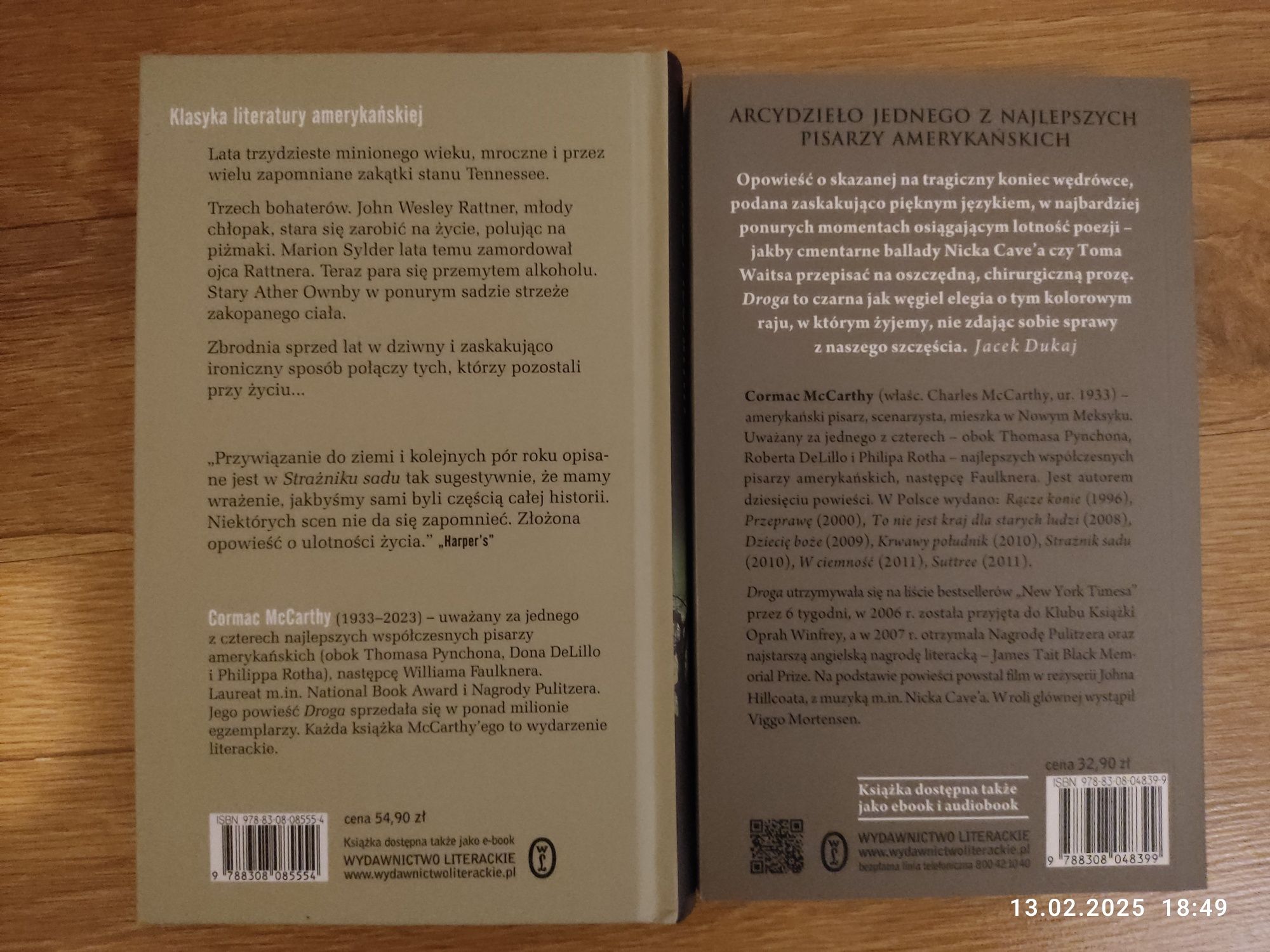 Cormac McCarthy Strażnik sadu Droga