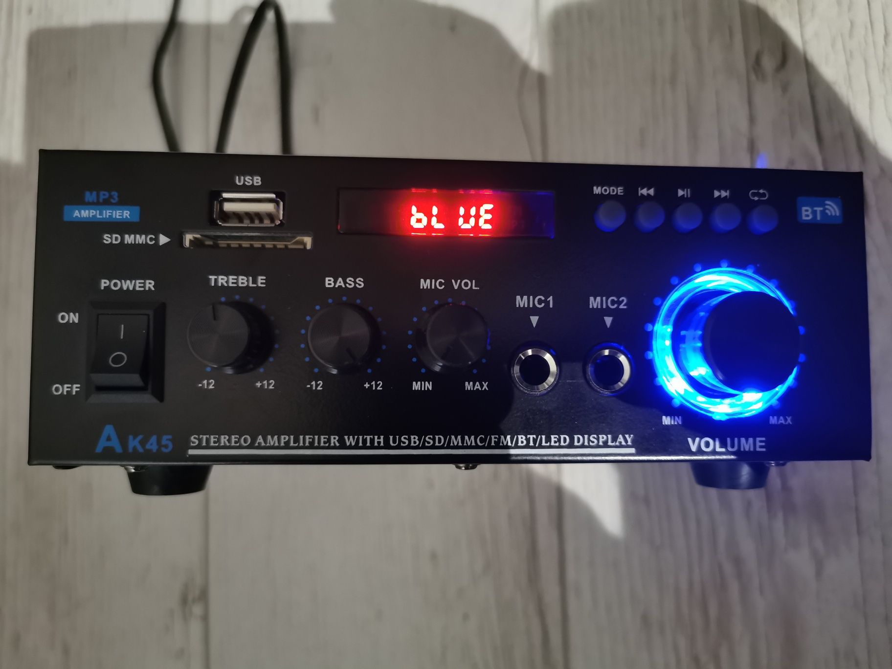 Nowy Wzmacniacz stereo HiFi model AK45 Bluetooth