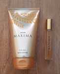 Avon Maxima balsam do ciała + perfumetka damska zestaw