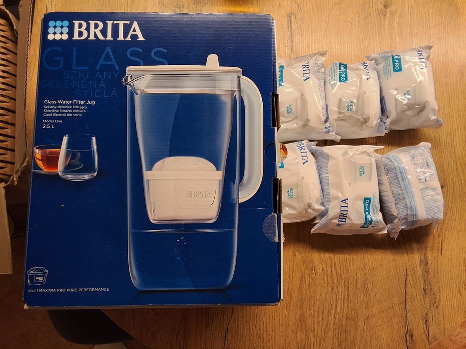 Szklany dzbanek Brita +wkłady Maxtra pro