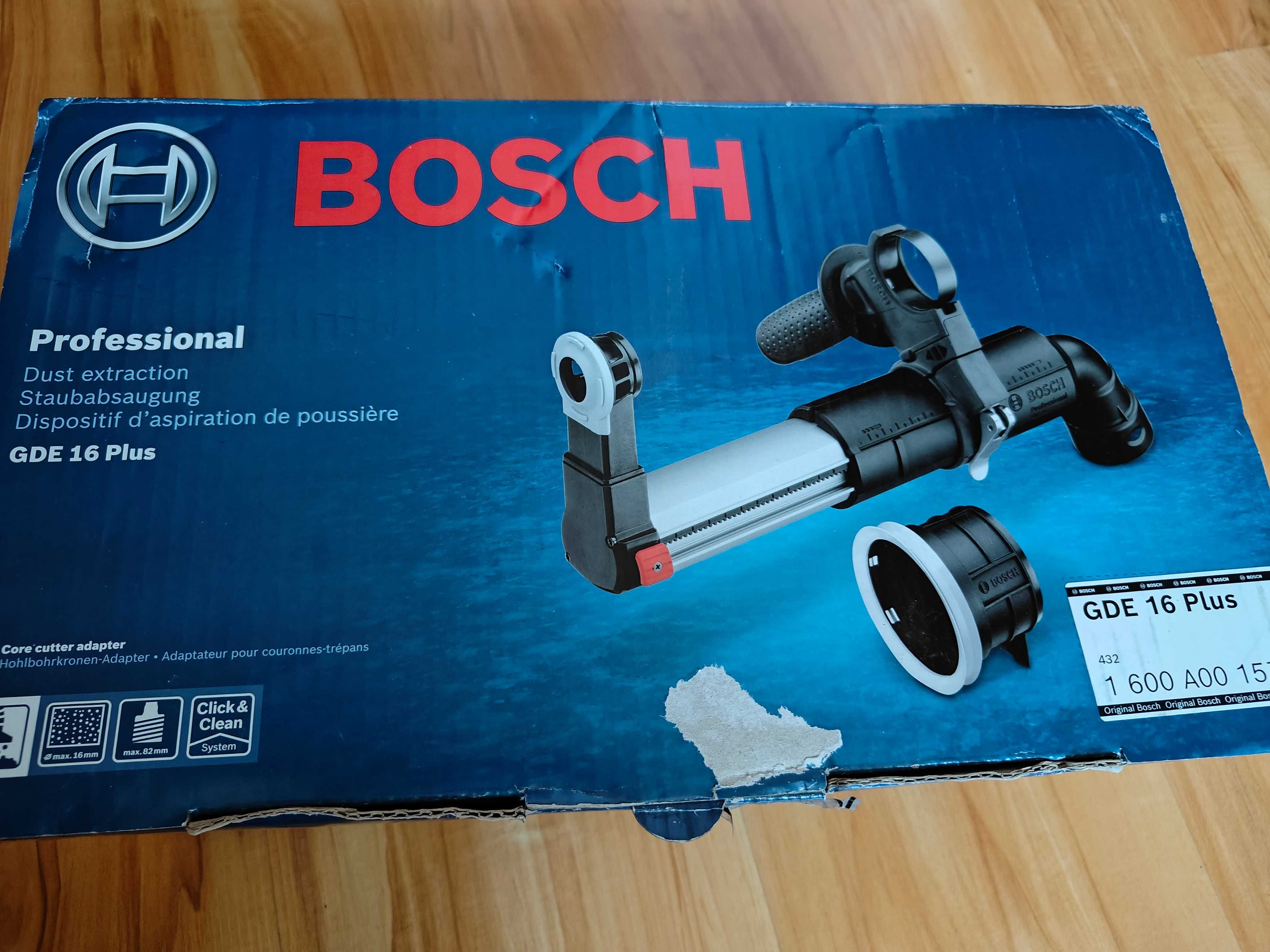 odsysacz pyłu GDE 16 Plus Bosch do młotowiertarki z adapterem