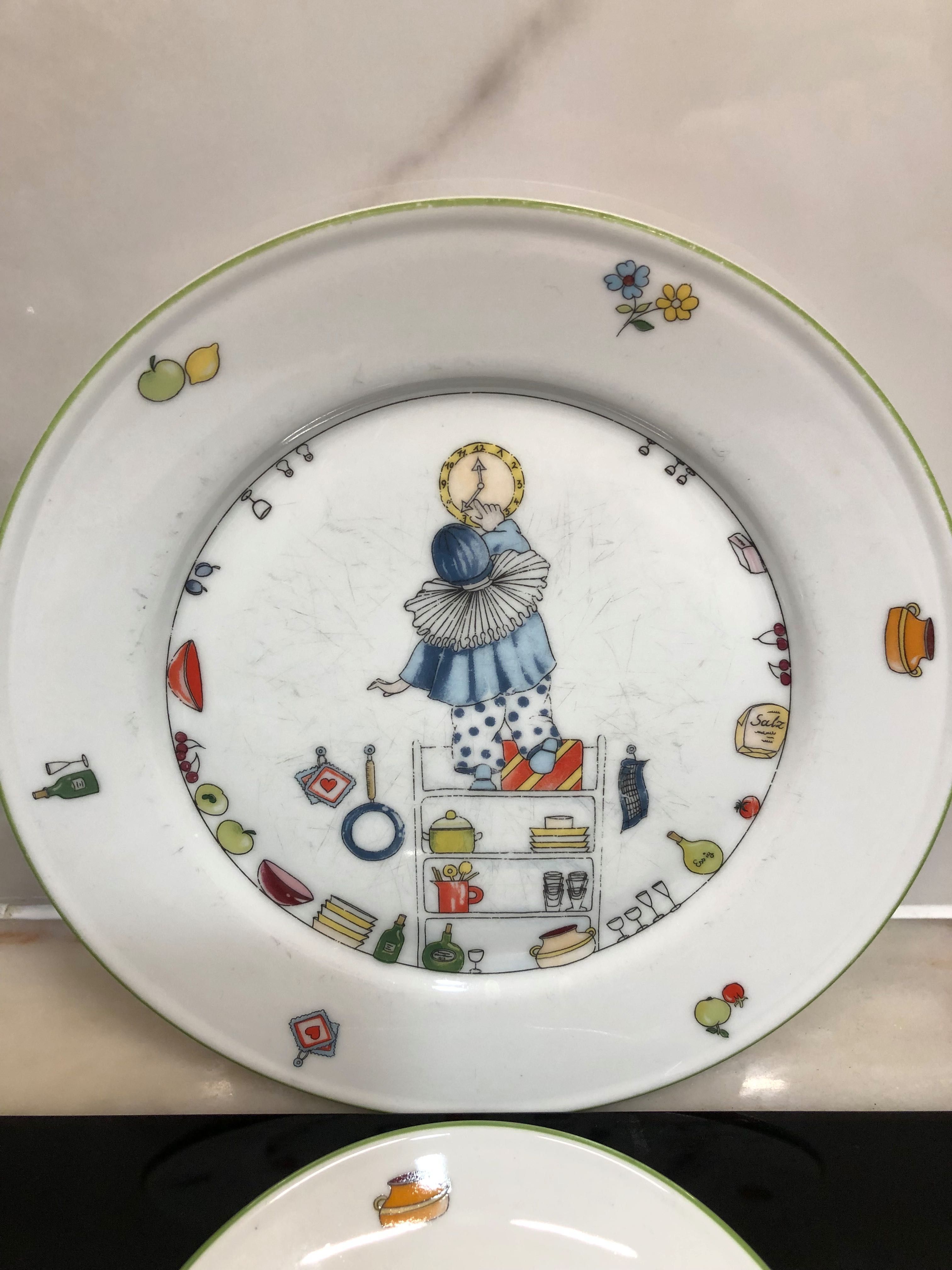 Conjunto de porcelana infantil alemã