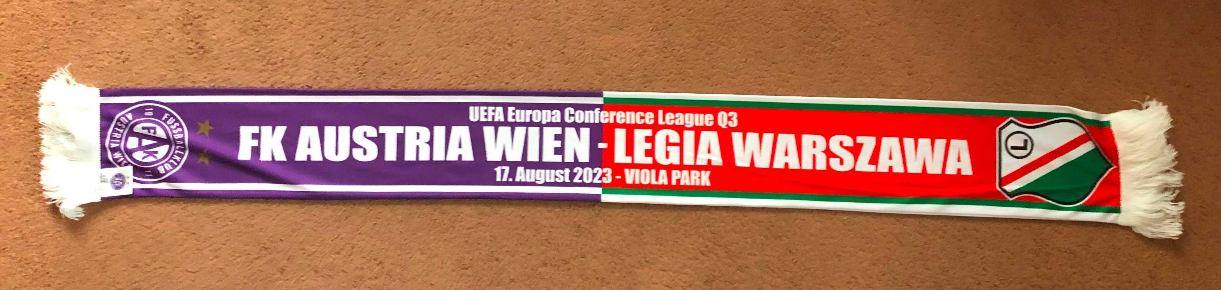 Szalik Austria Wiedeń - Legia Warszawa Liga Konferencji