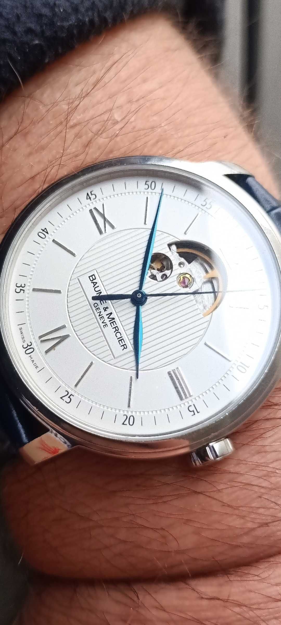 Baume & Mercier. Open heart , 65558. Jak edox,Longines,issot,iwc,omega
