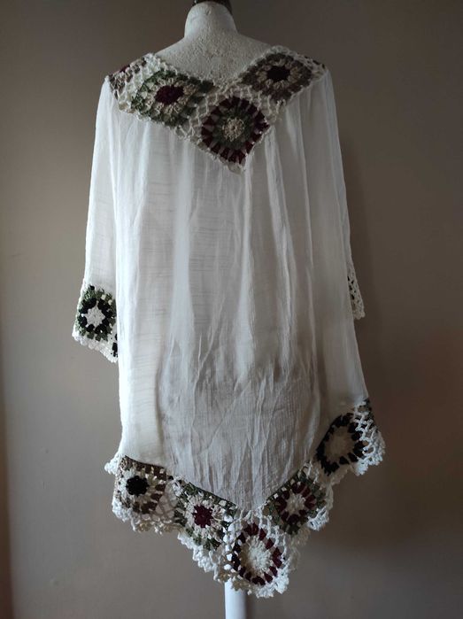 Tunika, sukienka w stylu BOHO, przewiewna, miękka, idealna na upały