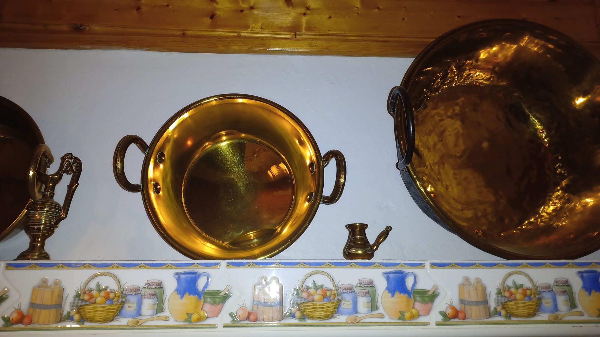 Conjunto de caldeiras latão/cobre