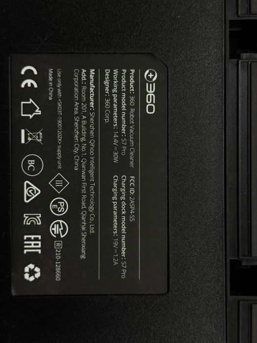 Робот-пилосос Smart 360 S7 Pro Robot Vacuum Cleaner Black