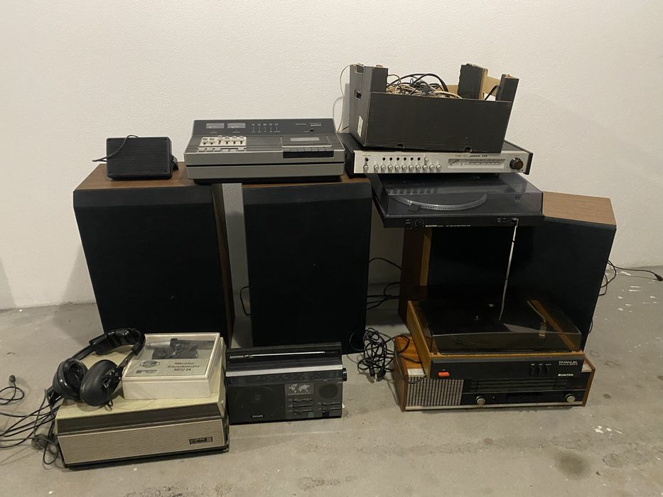 Zestaw unitra tonsil radmor kolumny tuner gramofon mikrofon głośnik