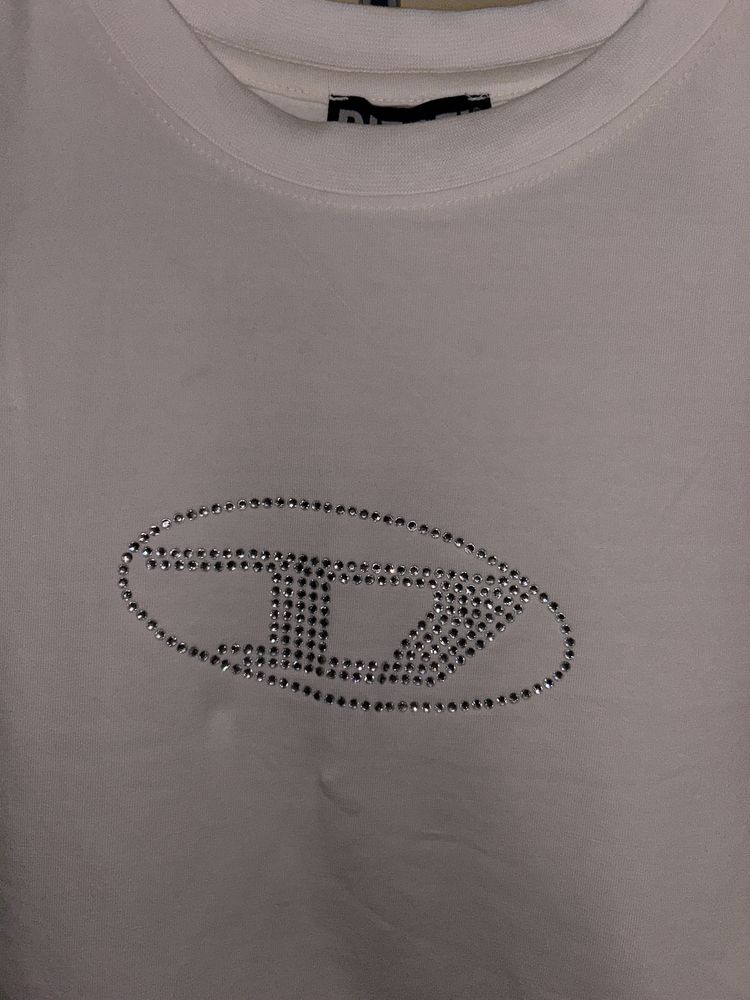Koszulka DIESEL z cyrkoniami, kryształkami