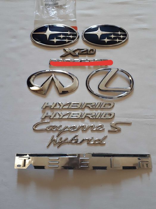 Эмблема значок Subaru/lnfiniti /Tesla /Lexus / Porcshe  Оригинал