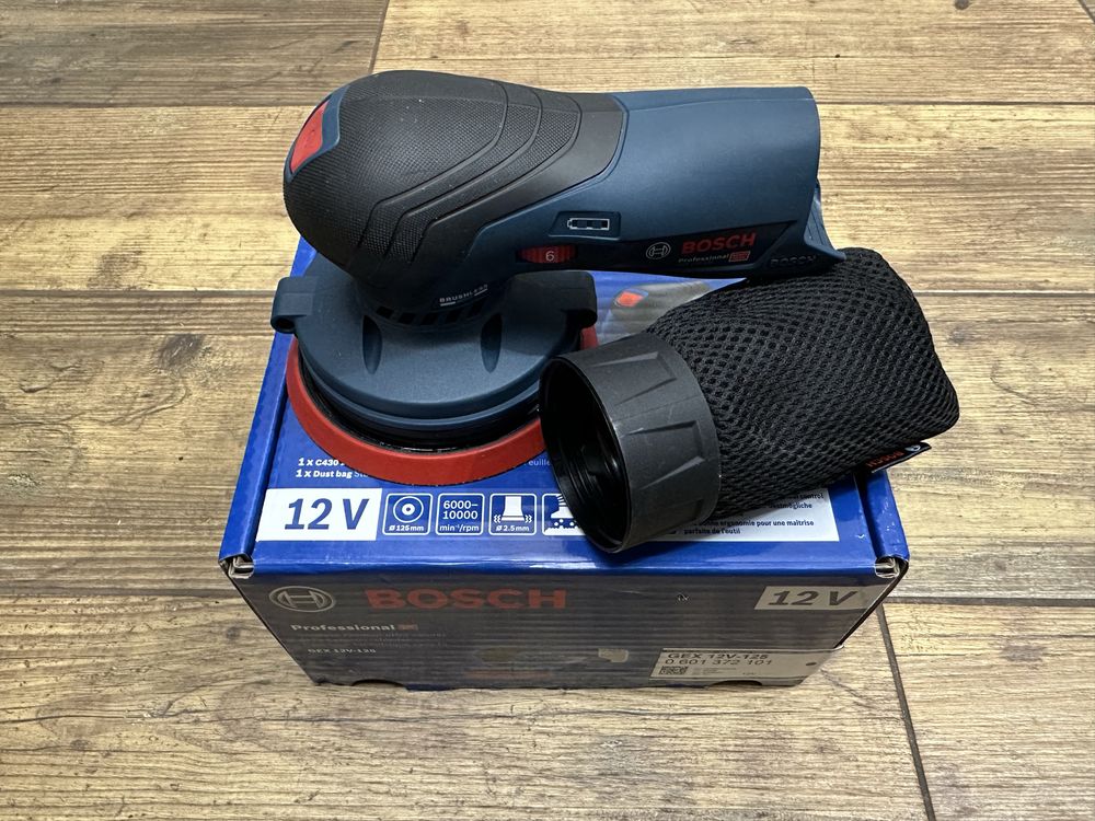Szlifierka mimośrodowa GEX 12V-125 BOSCH - 2023r. (FAKTURA VAT 23%)