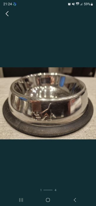 Miska dla kota STAL szlachetna komplet 3 miski