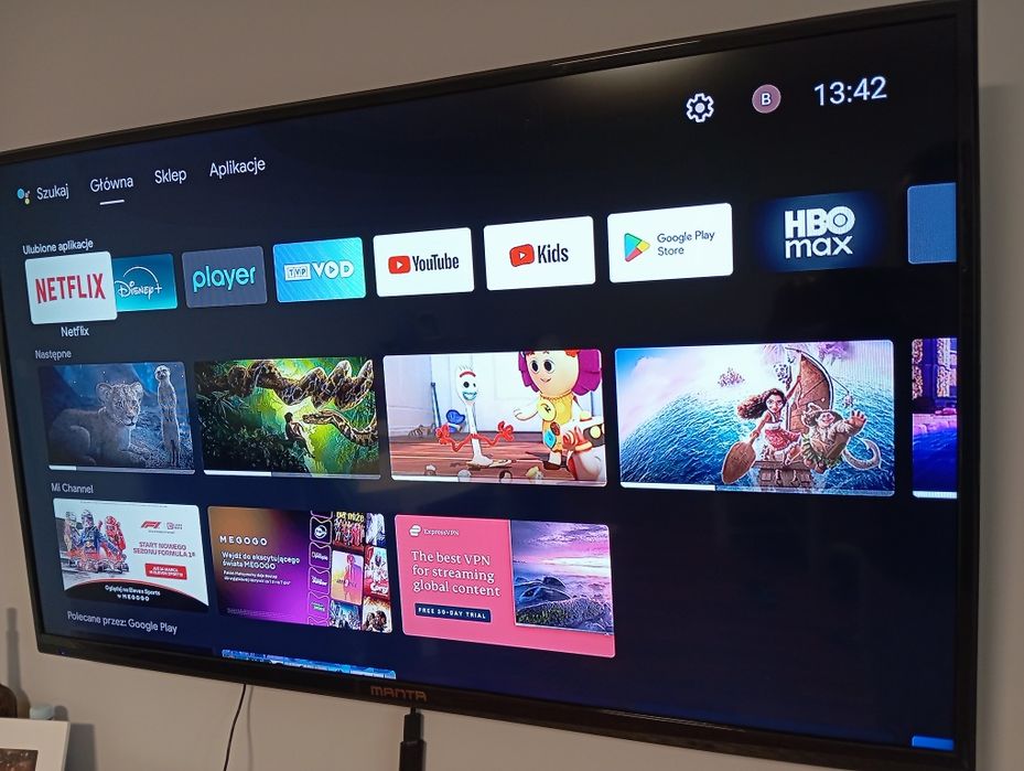 Manta LED5003 50" Smart TV Android 
W zestawie wszystko oprócz kartoni