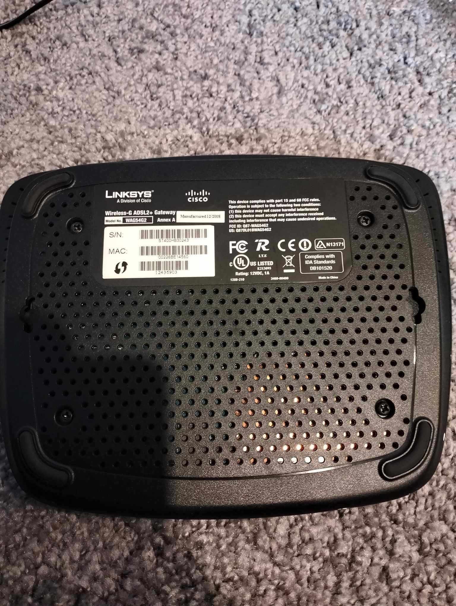 Modem Cisco wag54g2 Linksys