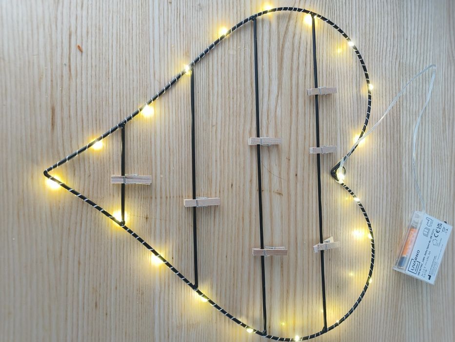 Serce świecące dekoracja świecąca na zdjęcia