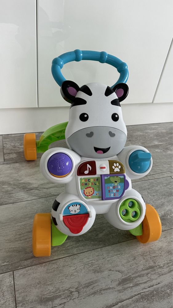 Fisher-Price, Zebra, interaktywny chodzik - IGŁA ! ! !