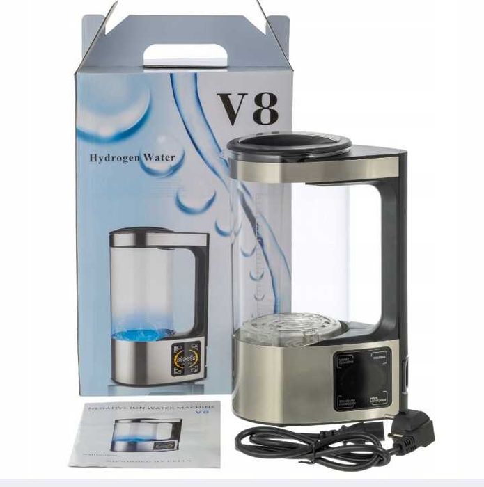 Generator wodoru, jonizator, szklany 2L