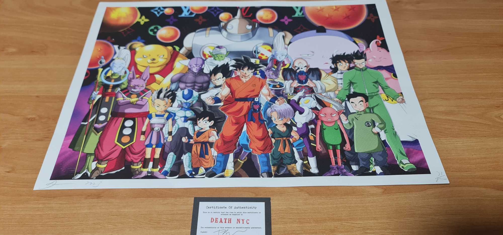 Death NYC Dragon Ball assinado Pop Art
