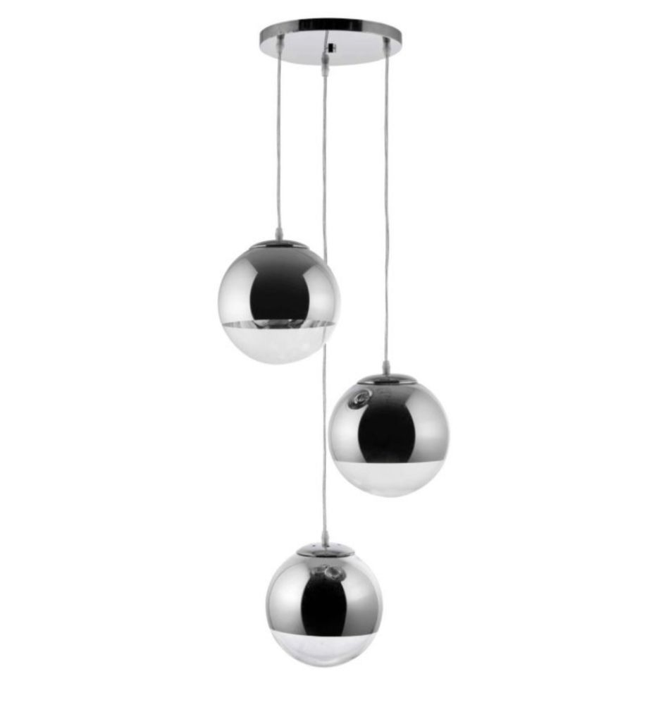 Lampa wisząca kule regulowane 60 srebrne balls