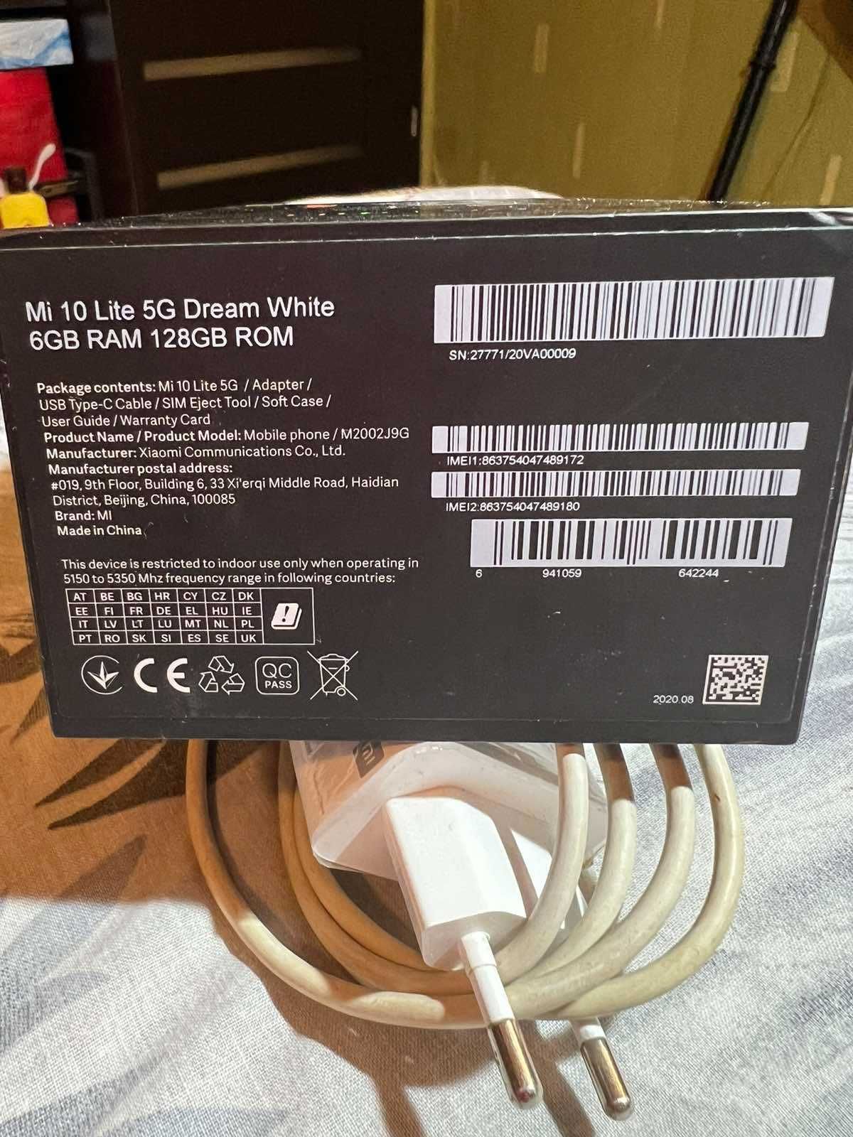 Смартфон Xiaomi Mi 10 Lite 5G 6/128GB Dream White