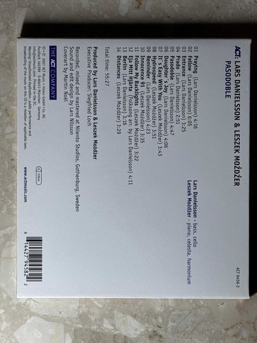 Lars Danielsson & Leszek Możdżer: Pasodoble (CD)