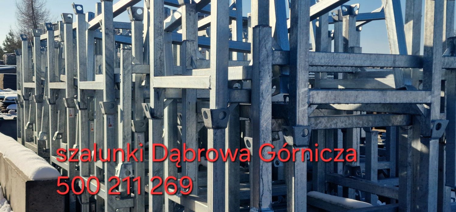 Palety metalowe kosze pojemniki rusztowanie szalunki stemple podpory