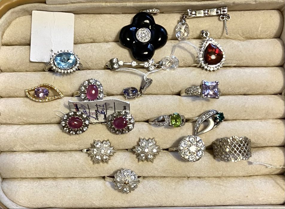 Серебро 925 пробы с натуральными камнями подвески браслет колье кольцо