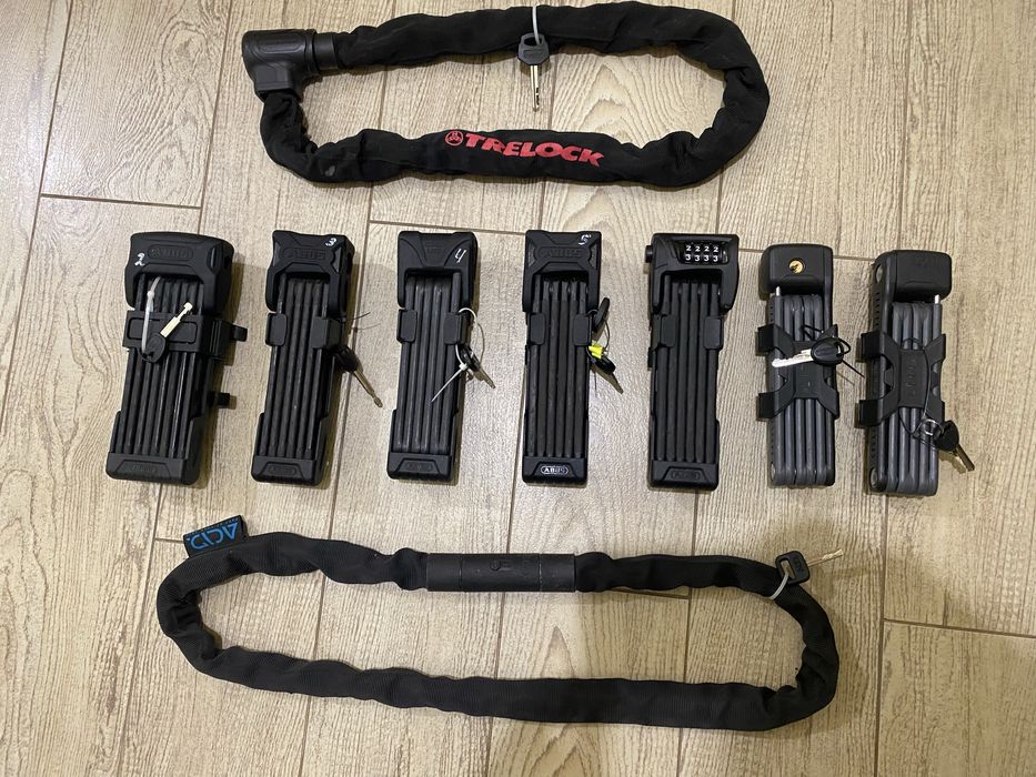 Велосипедний Сегментий замок Trelock Abus Bordo Lite Ugrip 6100 6055