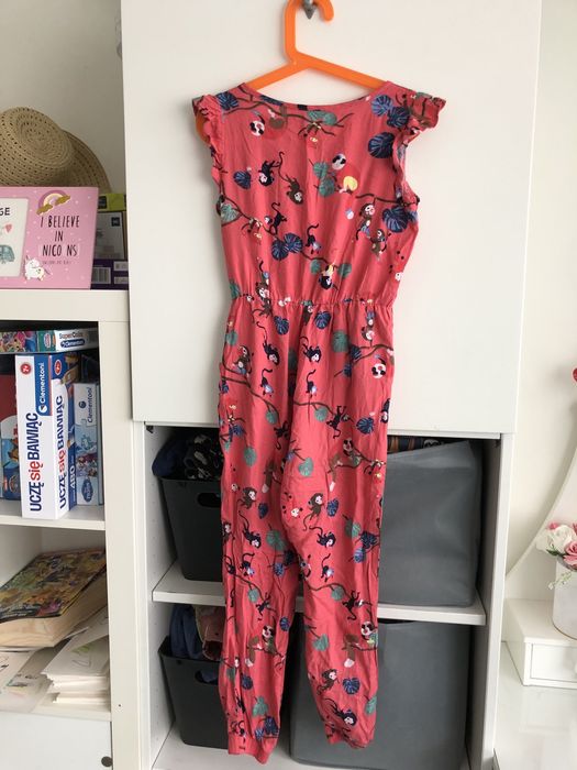 Kombinezon h&m wiskoza małpki 7-8 zwierzęta 128
