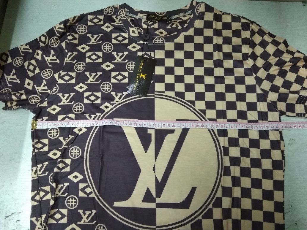 Lv Louis Vuitton koszulka t-shirt nowa brąz roz. L