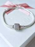 Pulseira Signature da Pandora tamanho 18