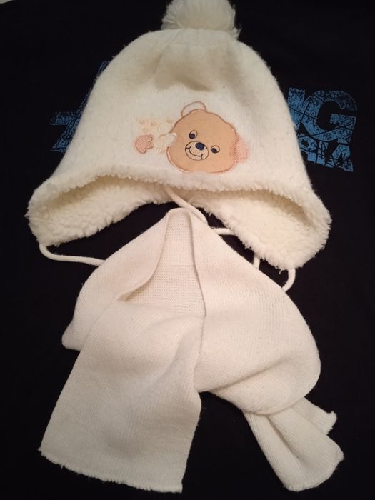 Комплект шапка и шарф детские