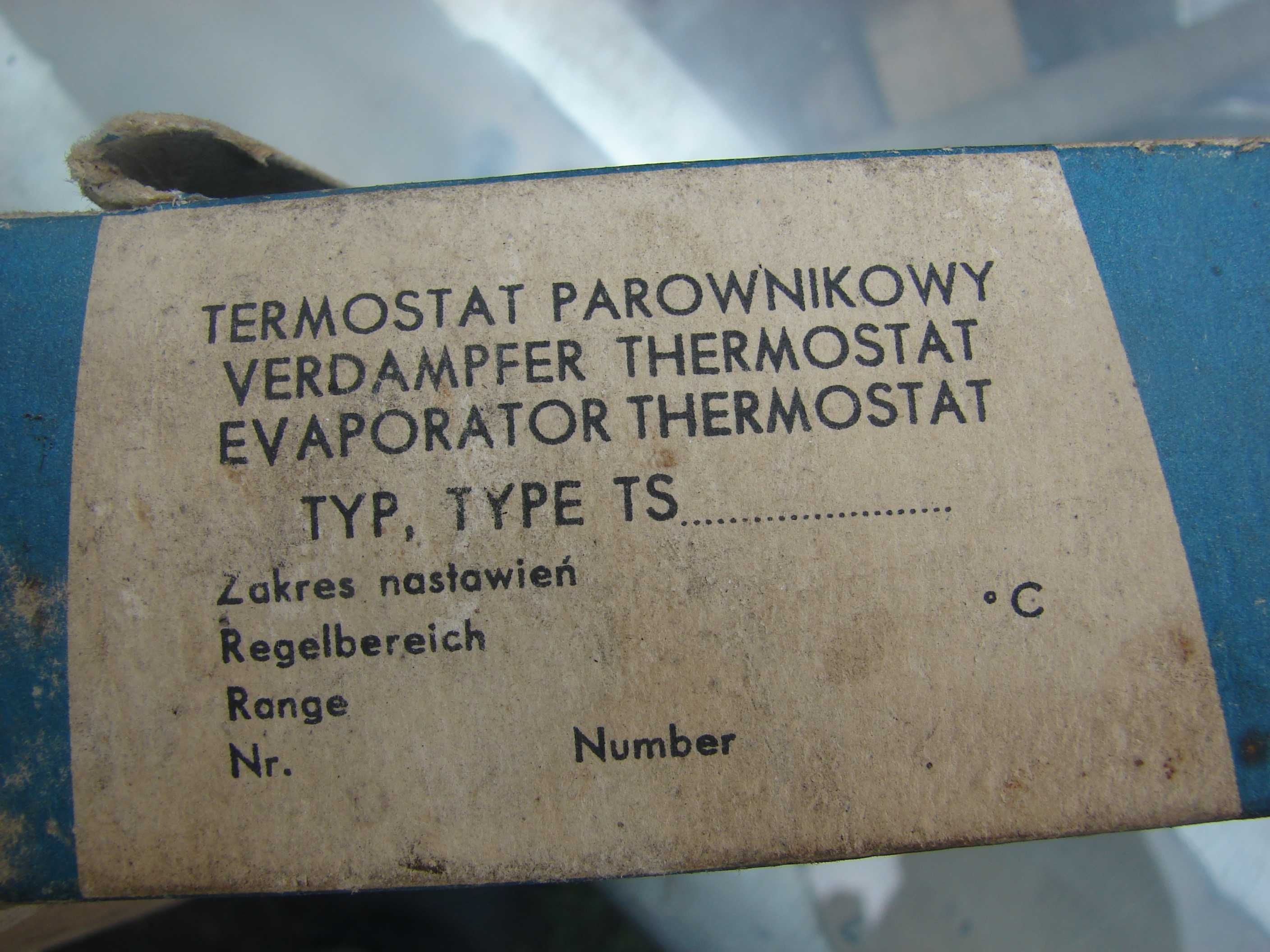 Termostat parownikowy do lodówki  z PRL-u CWUCH Cieszyn typ TS-4 1969r