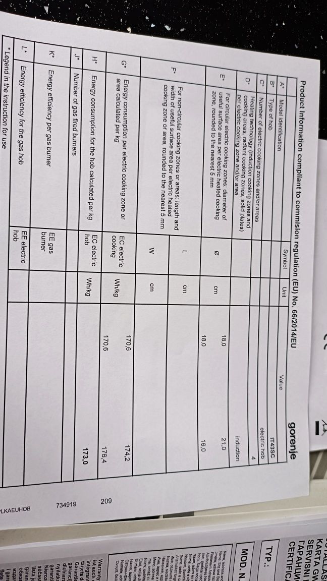 Płyta indukcyjna Gorenje it43sc