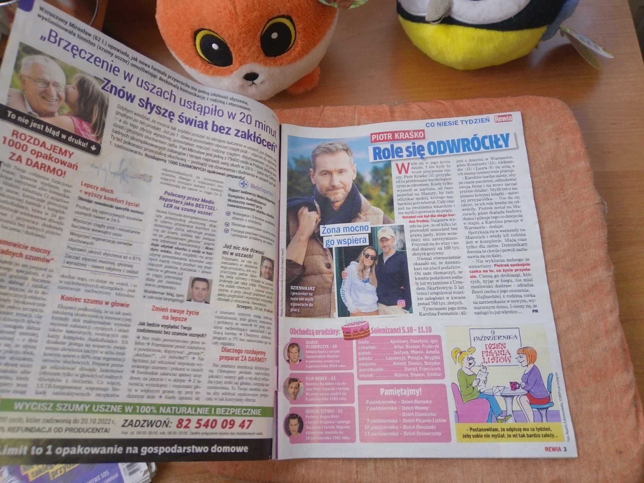 Tygodnik Rewia zbliża do gwiazd nr 40 październik 2022 gazeta