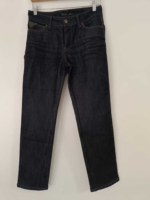 Calça de ganga azul escuro da marca DECENIO