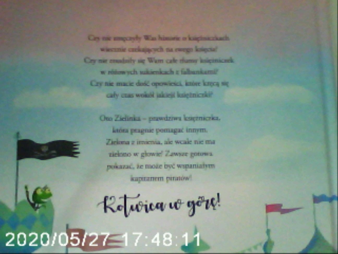 Książka wierszowana dla dziewczynek"ksieżniczka zielinka"