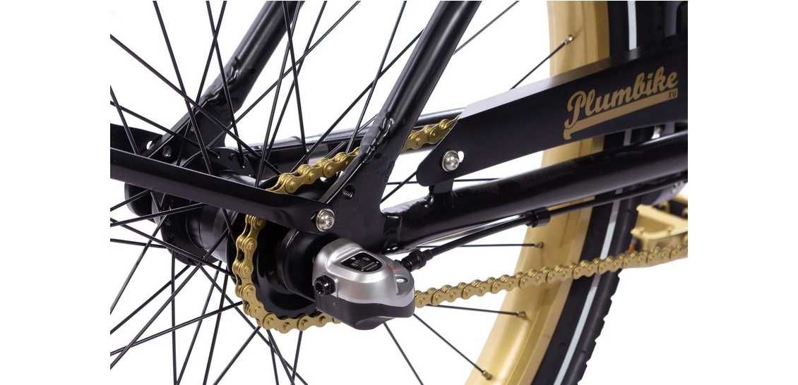 Rower cruiser PLUMBIKE La Donna Gold Bleck 7B rama 18 cali koło 26 "