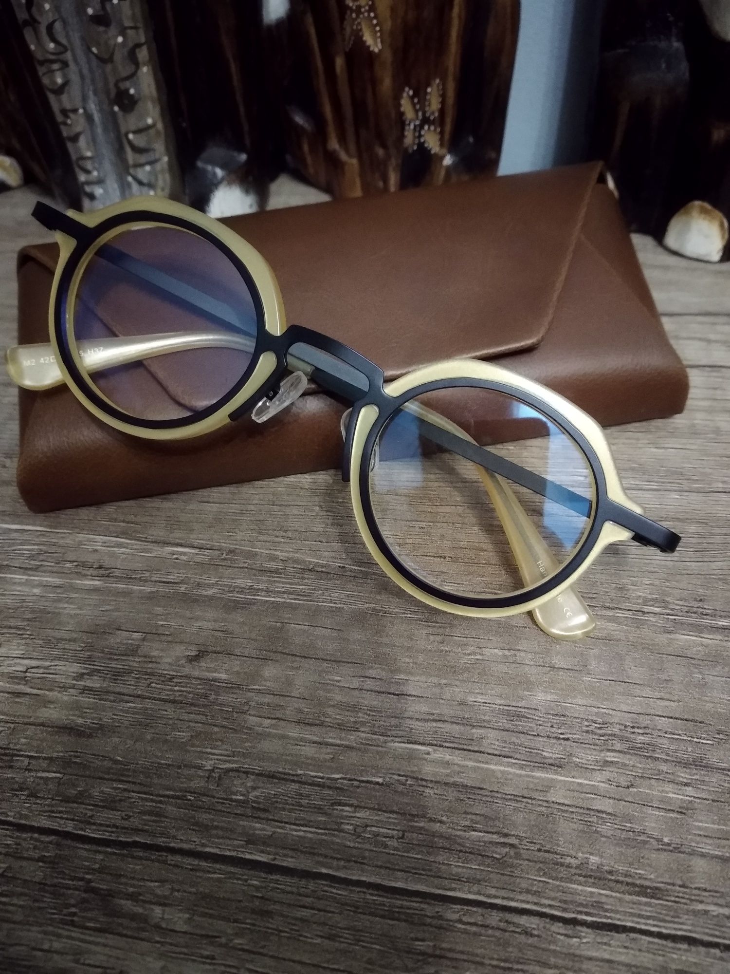 Okulary zerówki vintage Anne et valentin m2