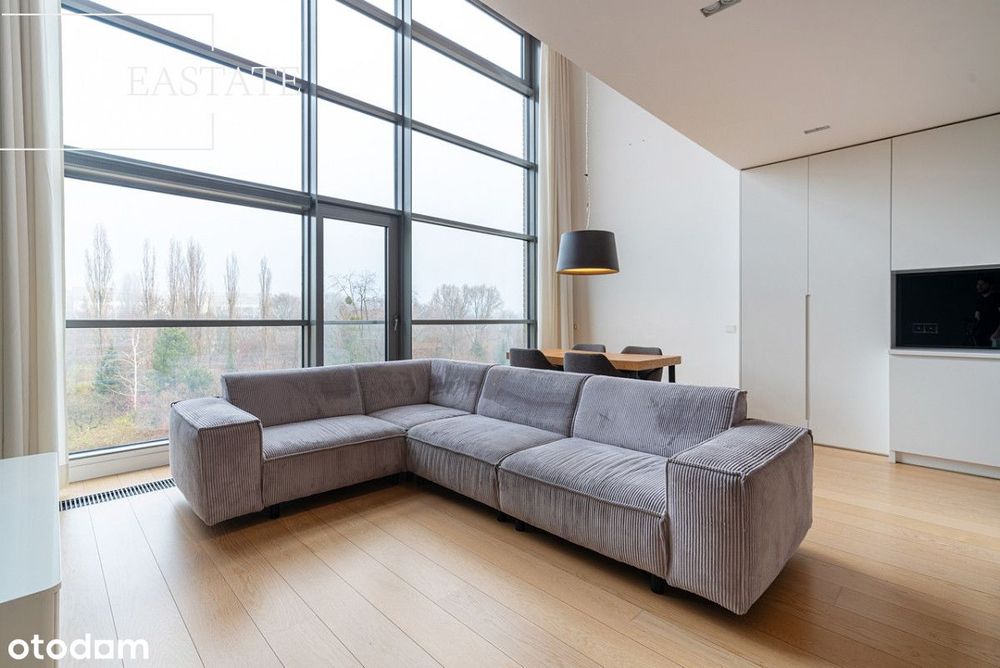 Nowoczesny Loft z Antresolą/Woronicza Qbik Loft